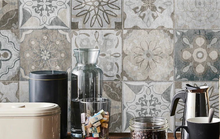 Autocollant Mural Effet carrelage