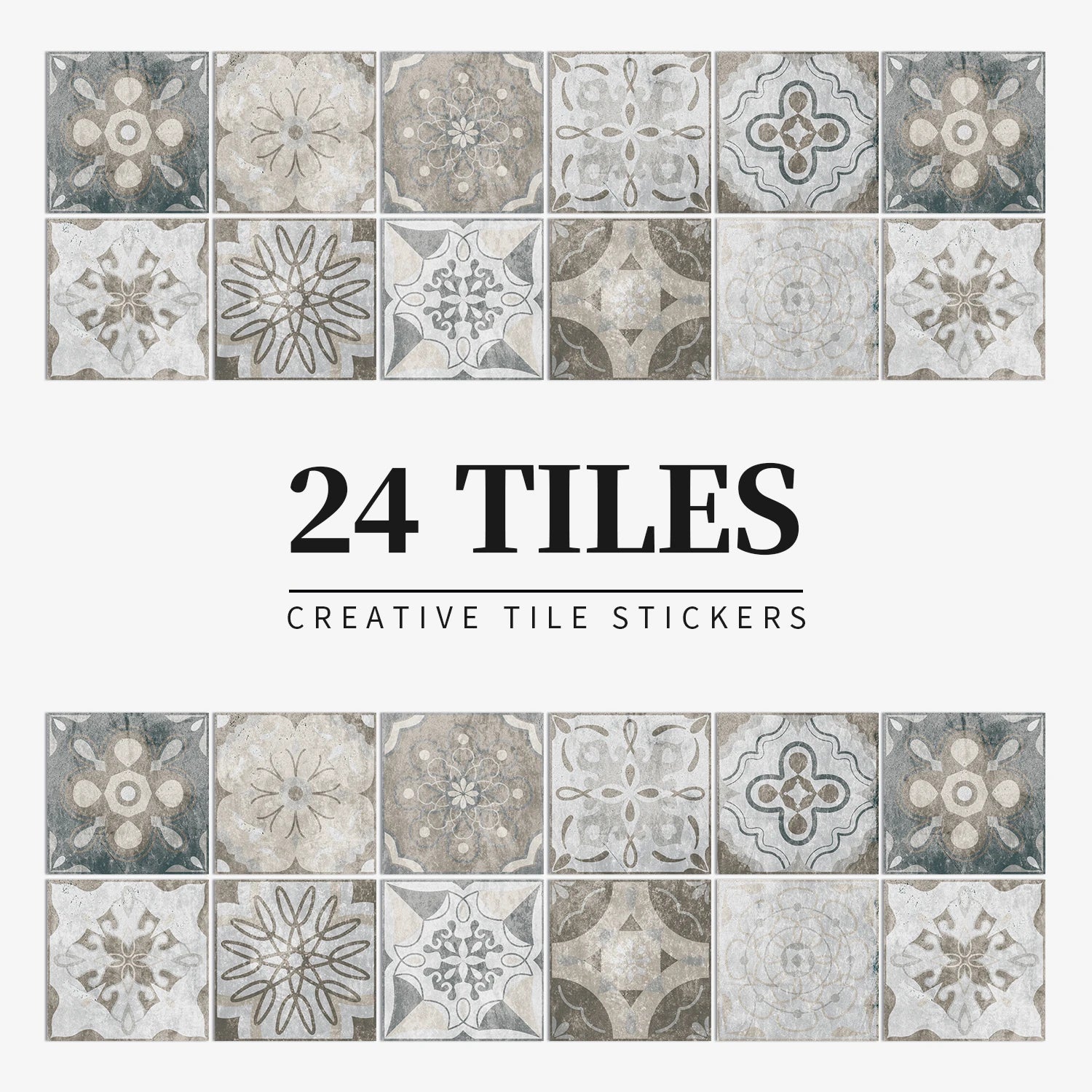 Autocollant Mural Effet carrelage