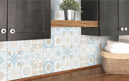 Autocollant Mural Effet carrelage