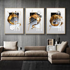 Tableau Moderne abstraite Fleur Blanche