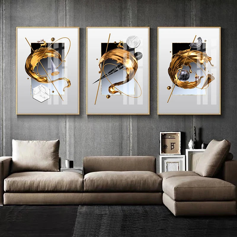 Tableau Moderne abstraite Fleur Blanche