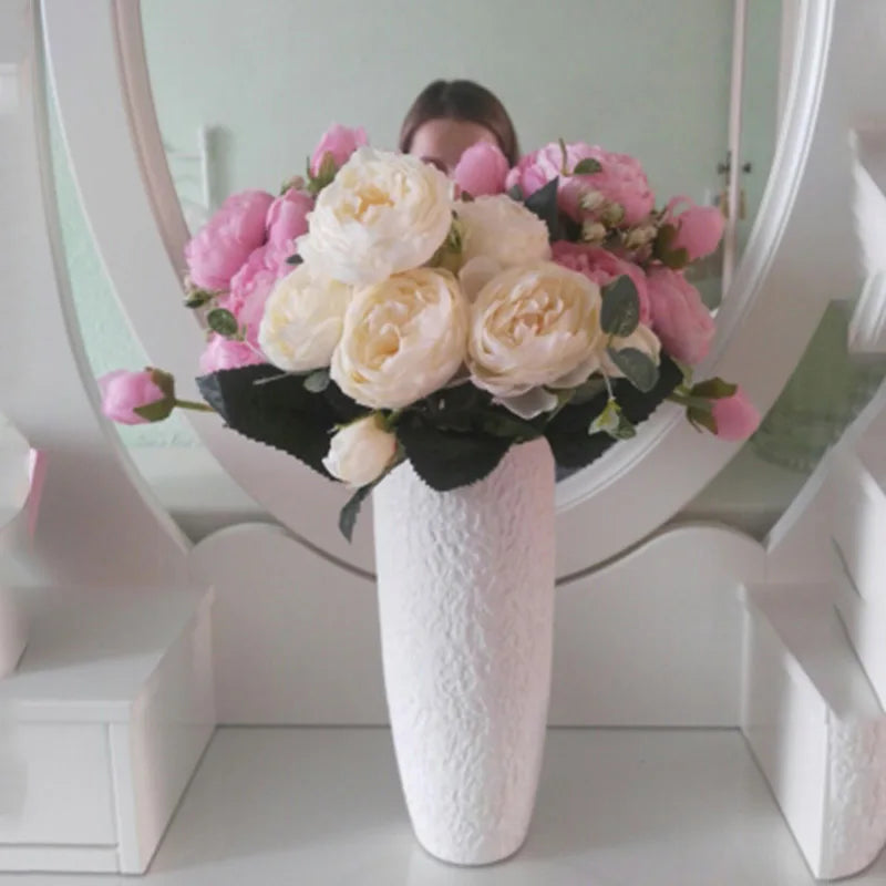 Fleur Artificielle  Rose et Pivoine