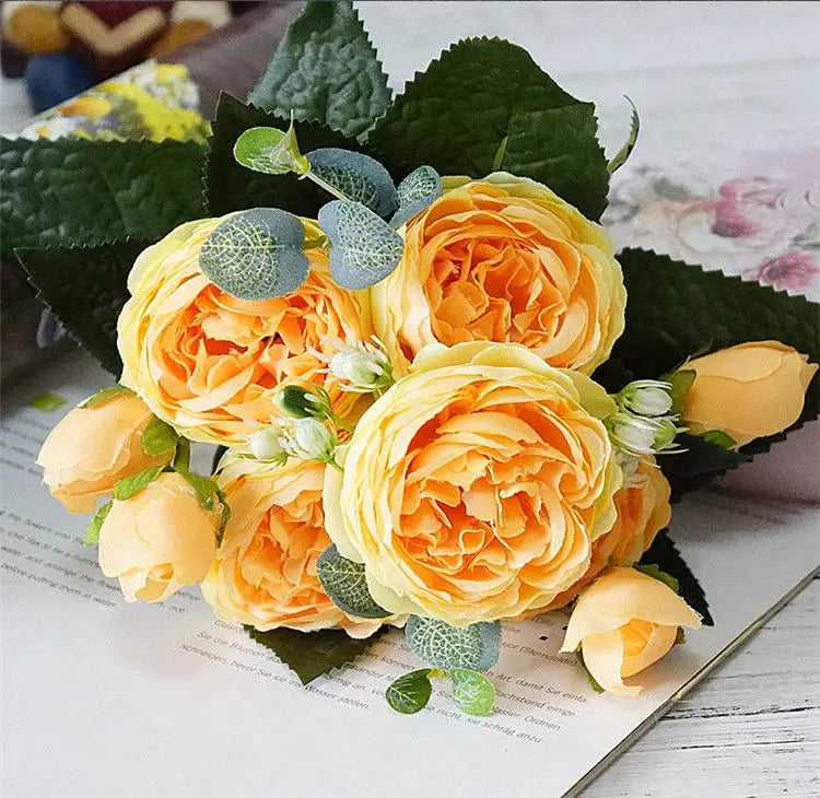 Fleur Artificielle  Rose et Pivoine
