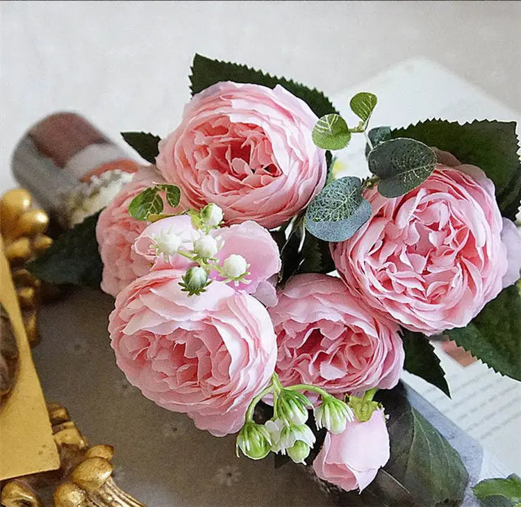 Fleur Artificielle  Rose et Pivoine