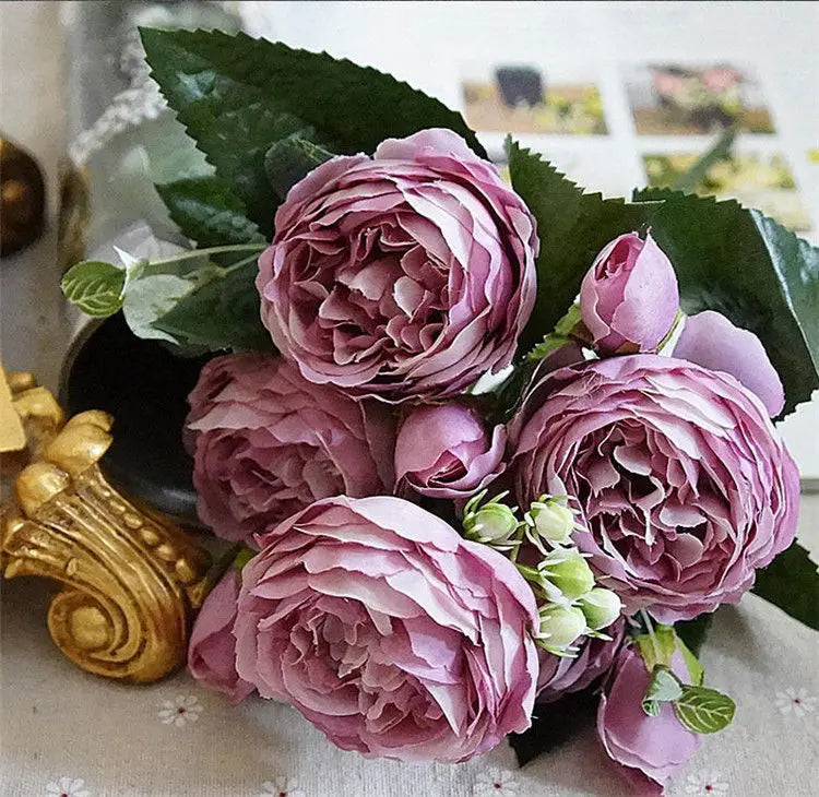 Fleur Artificielle  Rose et Pivoine