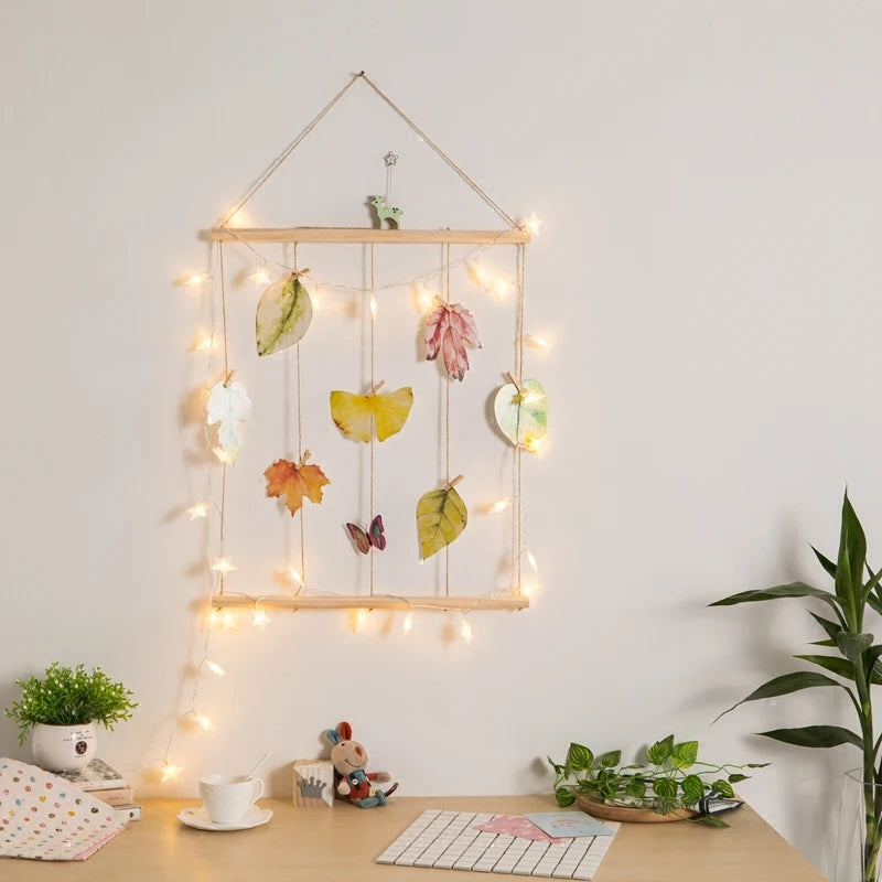 Macramé Murale Porte photos