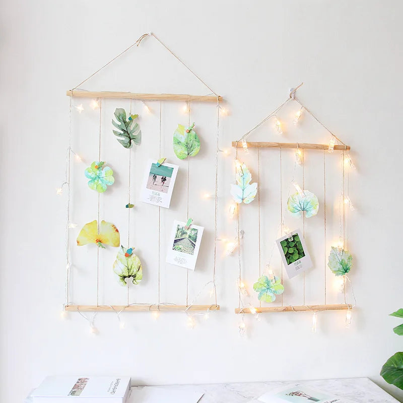 Macramé Murale Porte photos