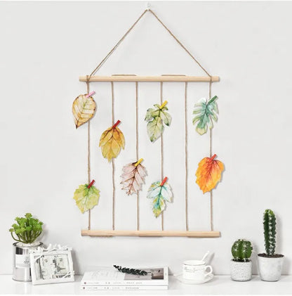 Macramé Murale Porte photos