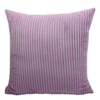 Housse de Coussin en velours côtelé rayé