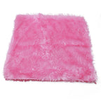 Housse de Coussin en Peluche et Fourrure de velours