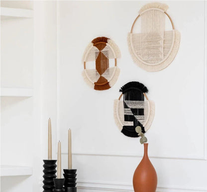 Panier Mural  Rond en Macramé