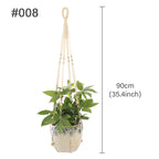 Macramé Mural Porte plantes - Paniers suspendus