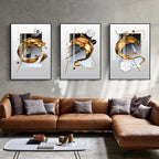 Tableau Moderne abstraite Fleur Blanche