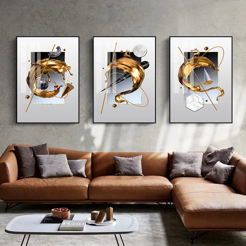 Tableau Moderne abstraite Fleur Blanche