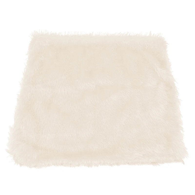 Housse de Coussin en Peluche et Fourrure de velours