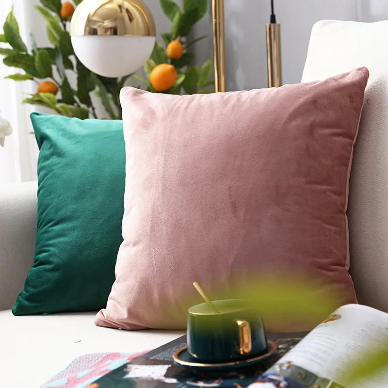 Housse de coussin en velours 40×40 cm
