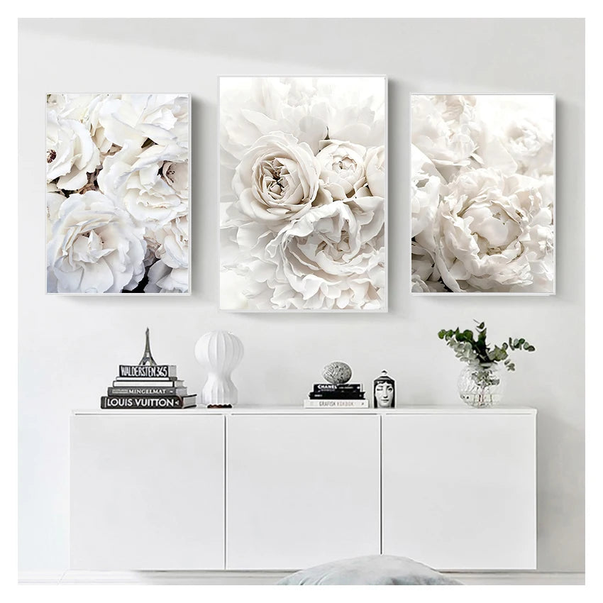 Tableau Moderne Art Rose Fleur