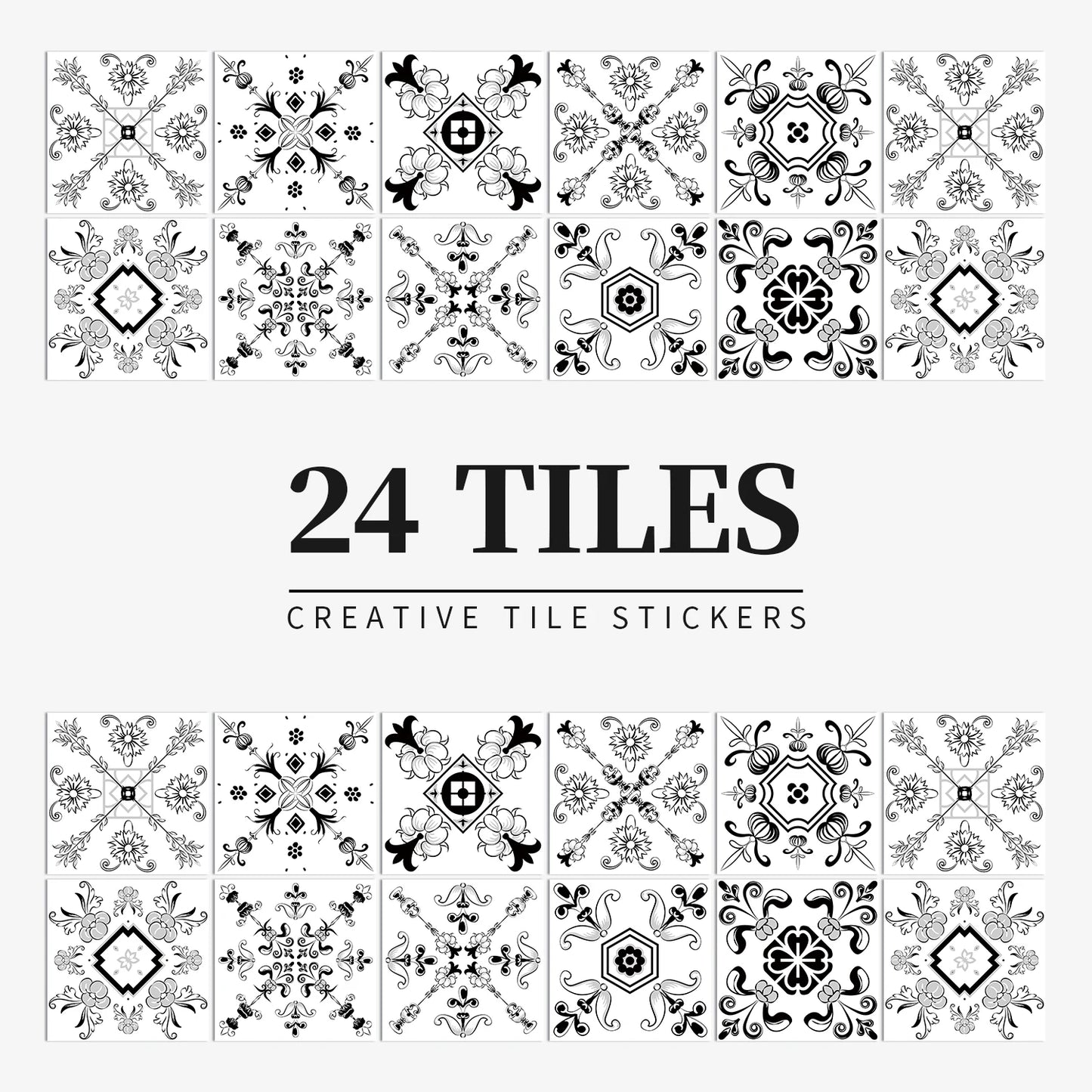 Autocollant Mural Effet carrelage