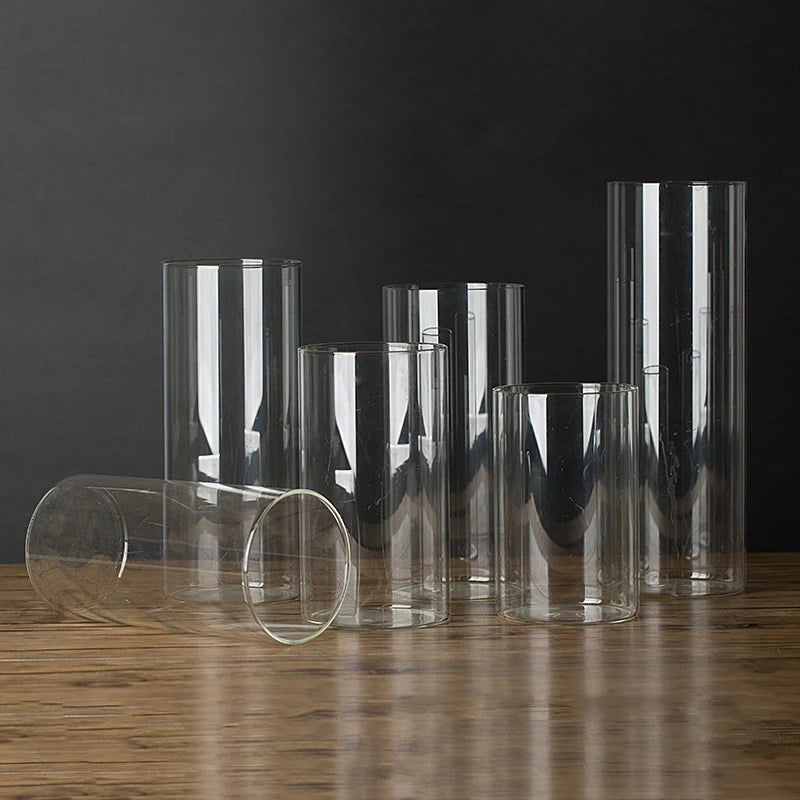 Bougeoir en Verre Cylindrique