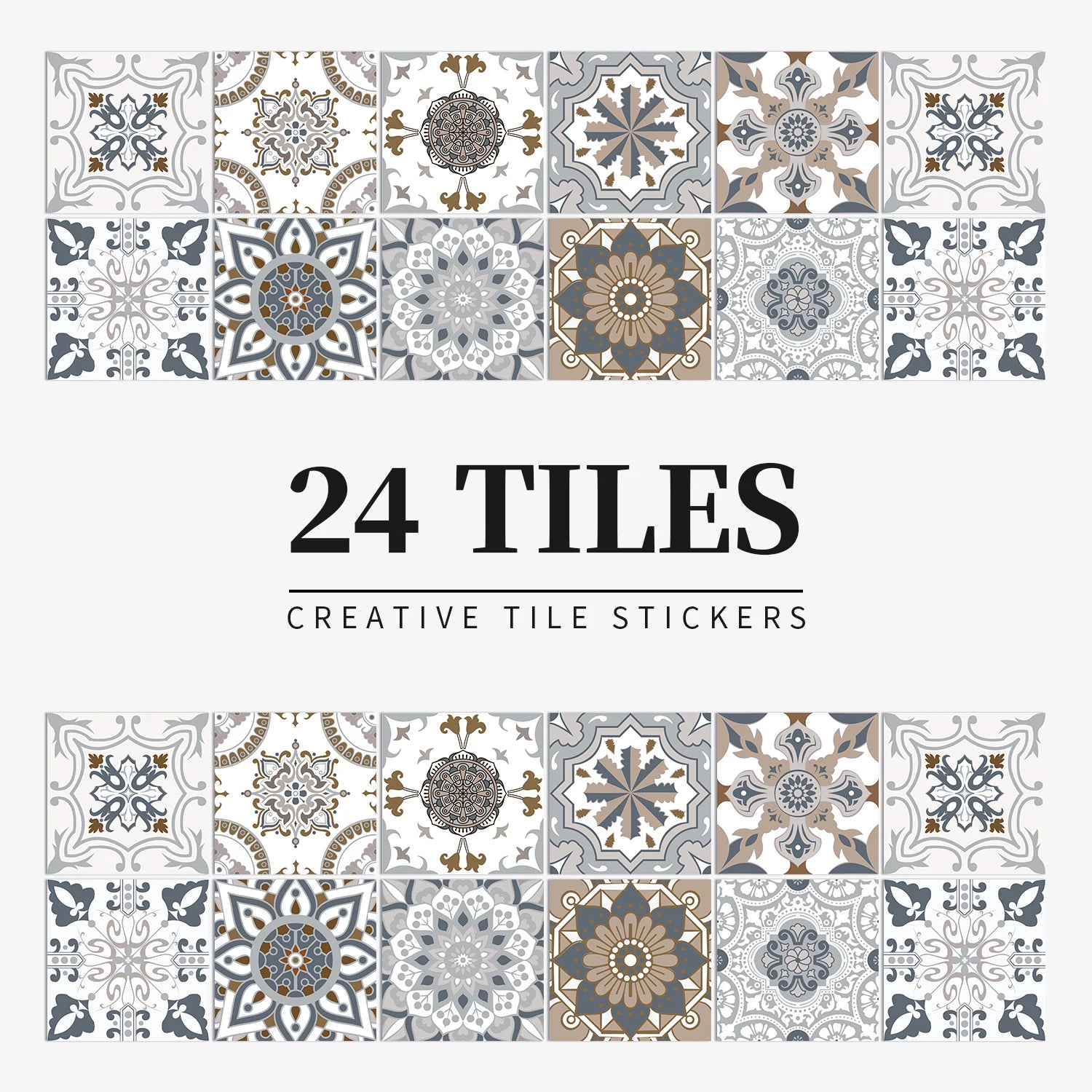 Autocollant Mural Effet carrelage