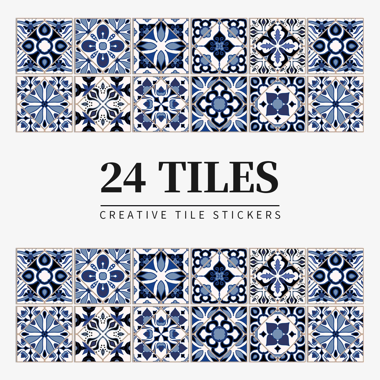 Autocollant Mural Effet carrelage