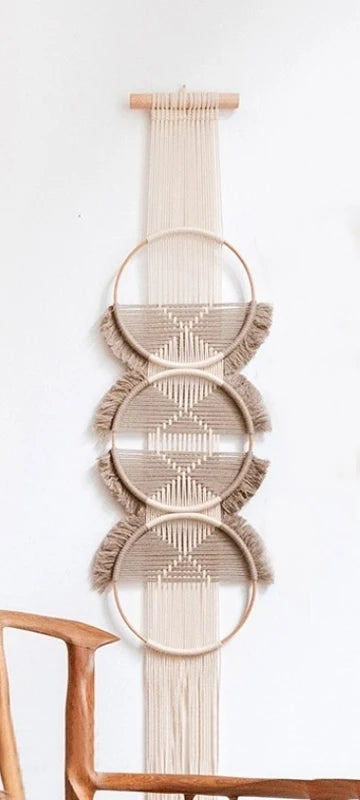 Macramé Tapisserie Murale Mandala