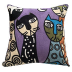 Housse de Coussin brodée style Picasso