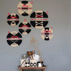 Panier Mural en Macramé Rond