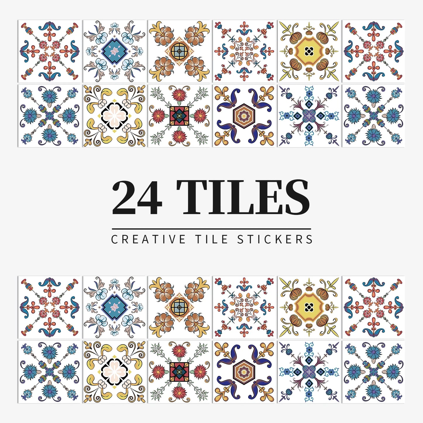 Autocollant Mural Effet carrelage