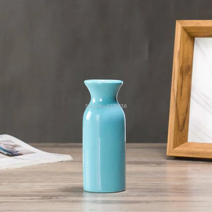 Vase en Céramique Rouge & Bleu