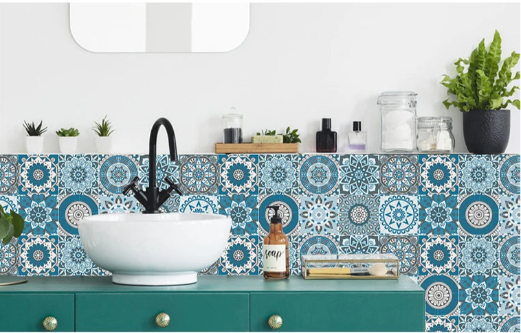 Autocollant Mural Effet carrelage