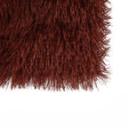 Housse de Coussin en Peluche et Fourrure de velours