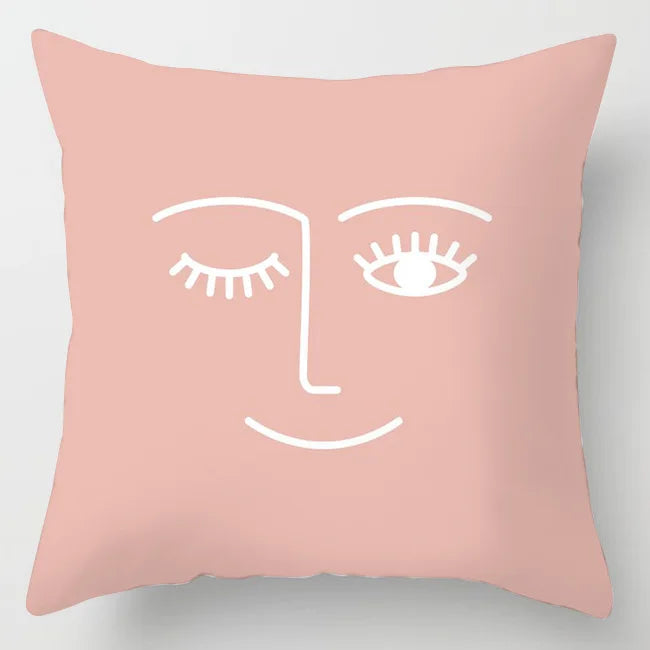 Housse de Coussin Rose