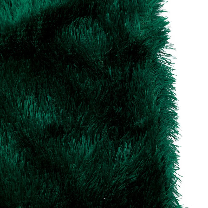 Housse de Coussin en Peluche et Fourrure de velours