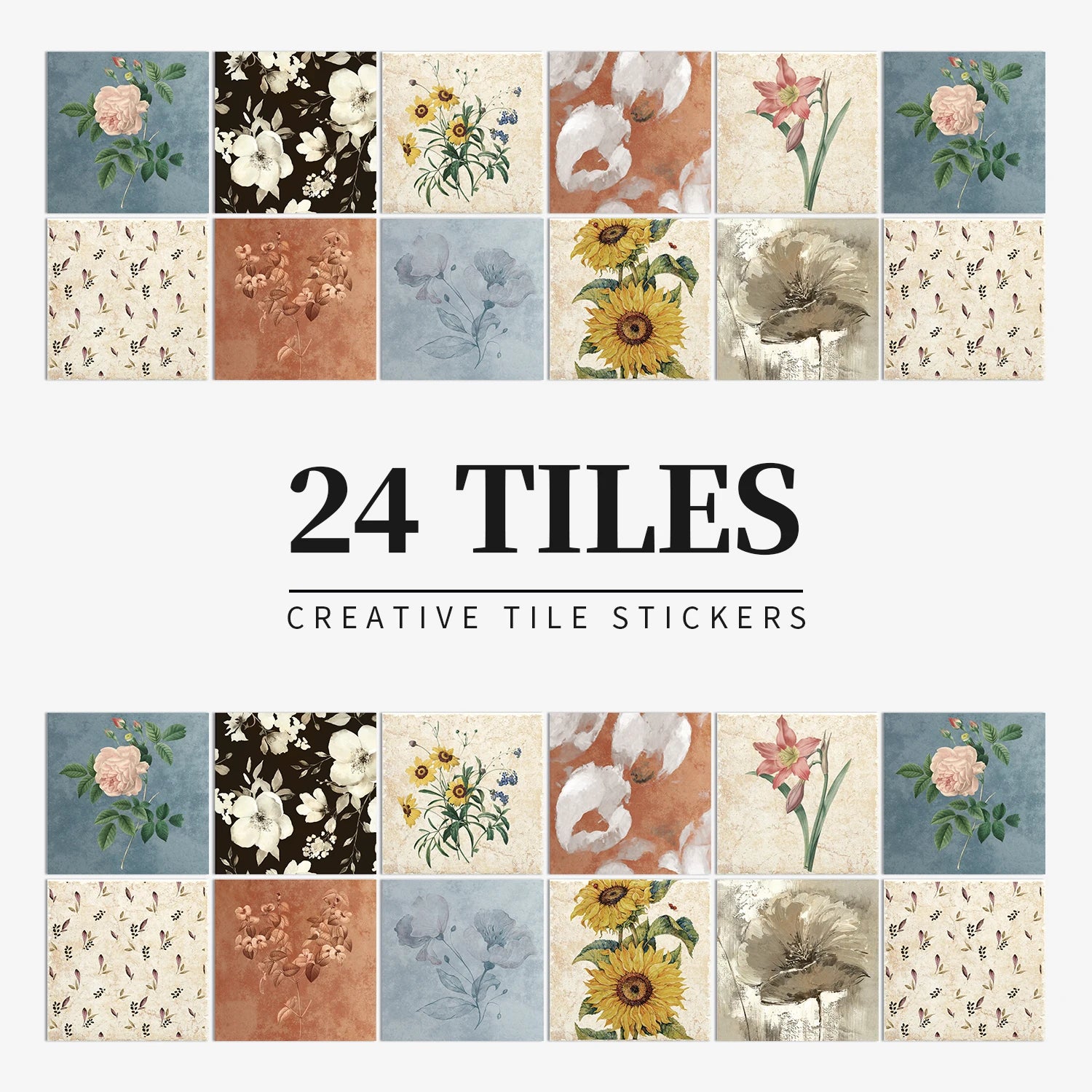 Autocollant Mural Effet carrelage