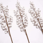 Fleur Artificielle Tige de Baies Blanches