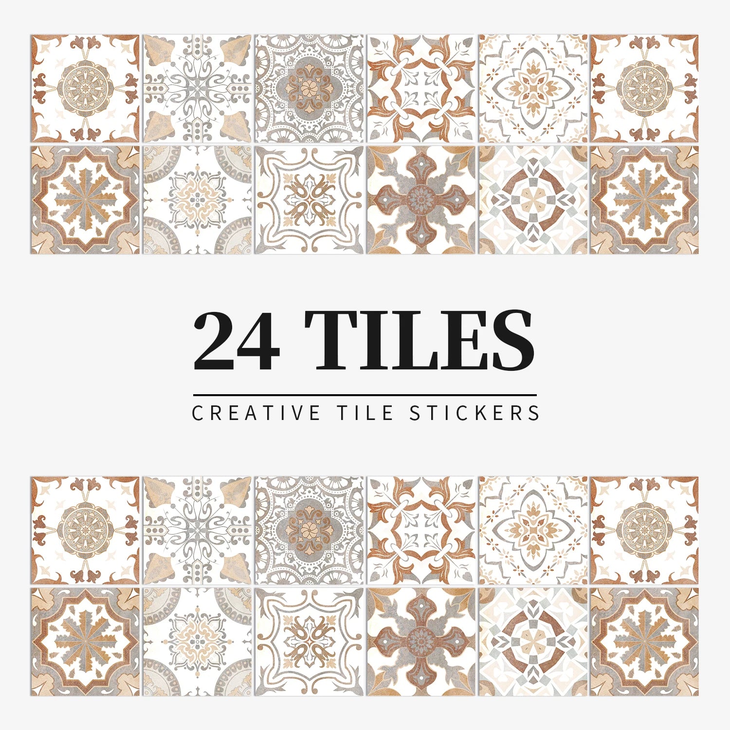 Autocollant Mural Effet carrelage