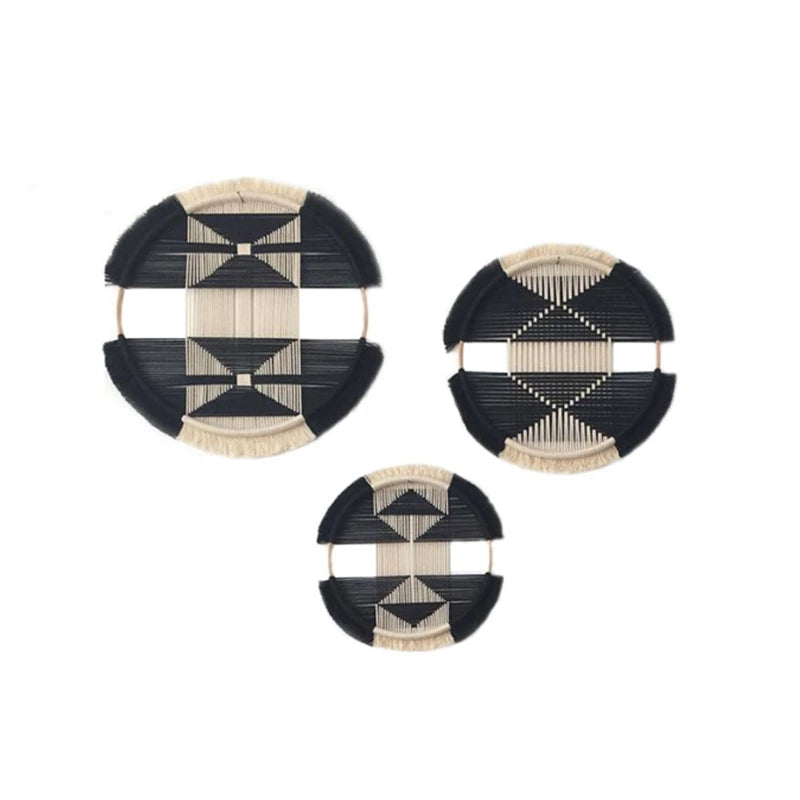 Panier Mural en Macramé Rond