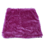 Housse de Coussin en Peluche et Fourrure de velours