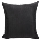 Housse de Coussin en velours côtelé rayé
