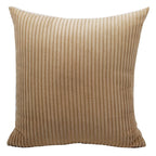 Housse de Coussin en velours côtelé rayé