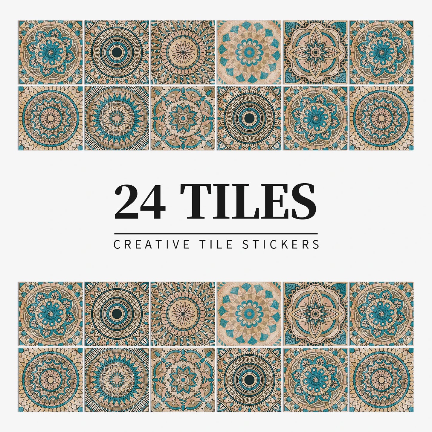 Autocollant Mural Effet carrelage