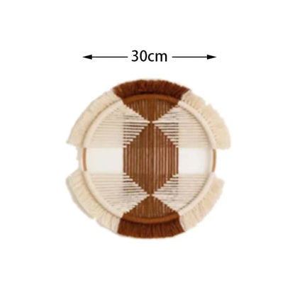 Panier Mural  Rond en Macramé