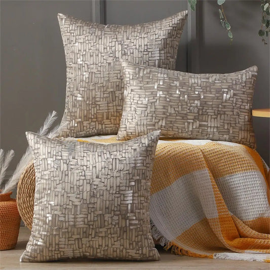 Housse de coussin chinoise luxe 45×45 cm, design multicolore moderne et minimaliste, décoration raffinée pour salon ou chambre - Décoration intérieure