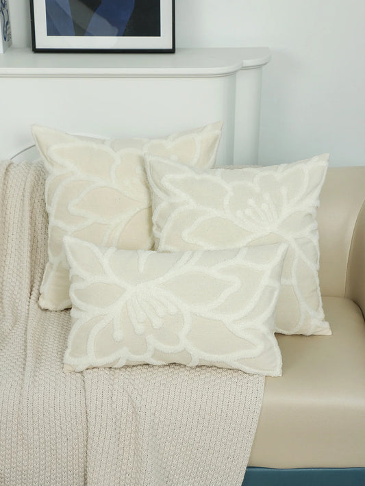 Housse de coussin en peluche douce et moelleuse, décoration cosy pour salon, chambre ou canapé - Décoration intérieure