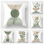 Housse de coussin nordique décorative aux motifs géométriques et tons Morandi, style bohème pour canapé ou lit - Décoration intérieure