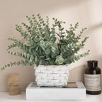 Lot de 20 feuilles d'eucalyptus artificielles en vrac, feuillage décoratif réaliste pour compositions florales DIY