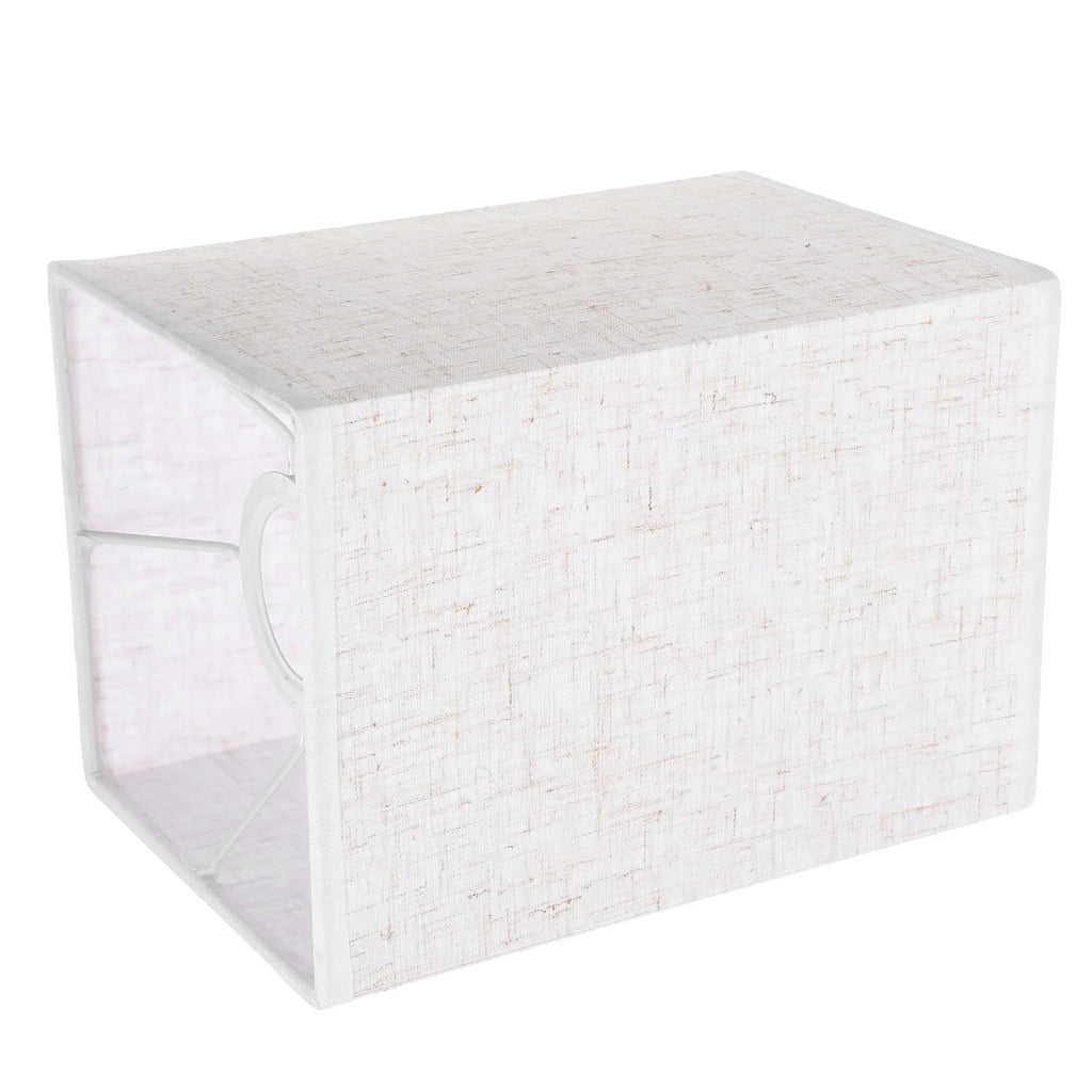 Lot de 2 abat-jours rectangulaires en lin naturel – accessoires décoratifs pour lampe de sol, chevet ou plafond, ambiance douce et élégante Décoration intérieure