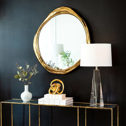 Miroir mural artisanal grand format, décoration élégante pour chambre à coucher, salon ou intérieur raffiné - Décoration intérieure