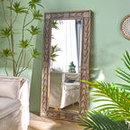 Miroir mural vintage avec cadre luxueux de style européen, parfait pour une décoration féminine élégante - Décoration intérieure
